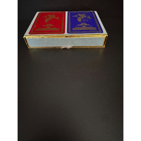 Vintage Congress Woody Woodpecker Playing Cards Cellu-Tone Finish Blue & Red Dec - Picture 11 of 13